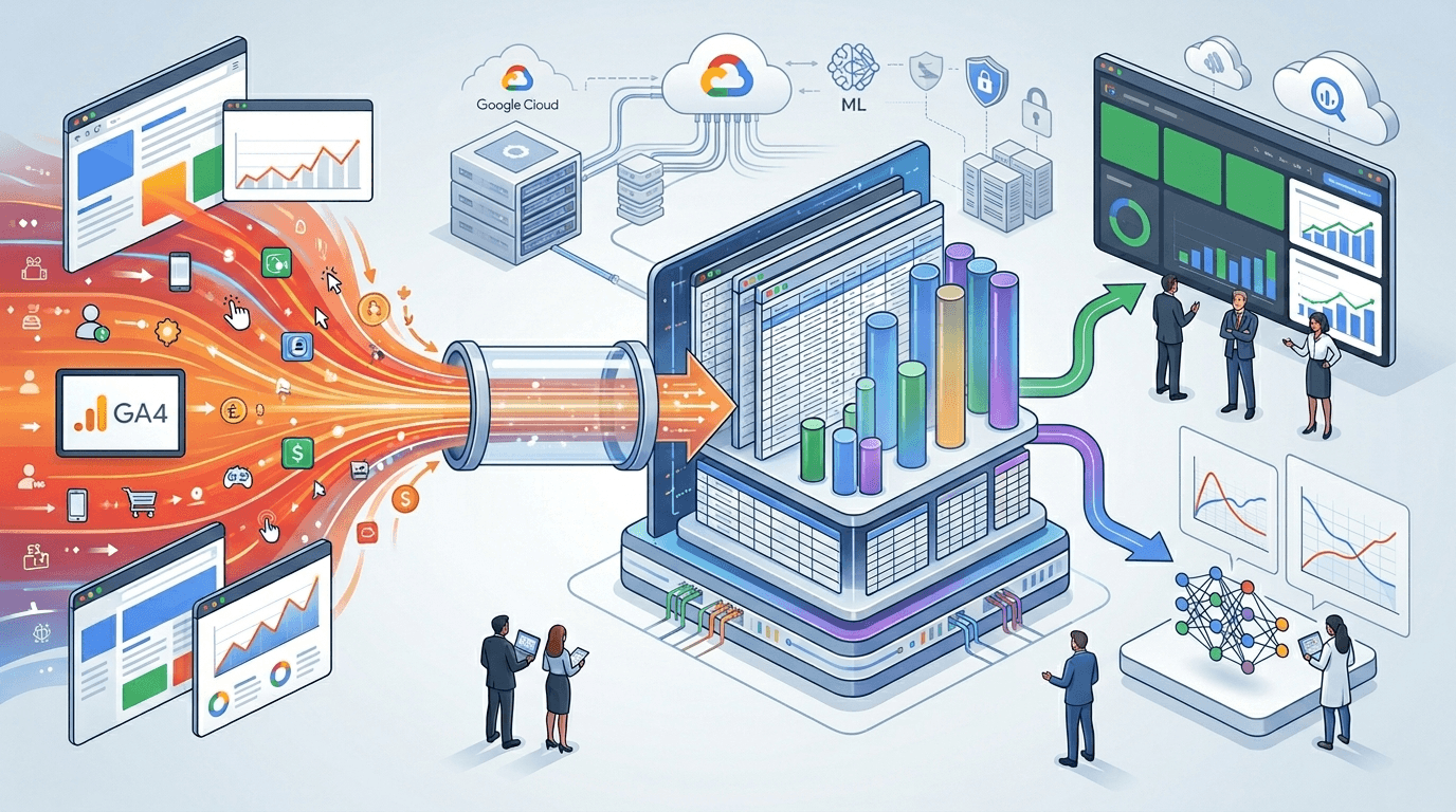 GA4 e BigQuery no Google Cloud: o primeiro passo para operações avançadas de BI e Data Science