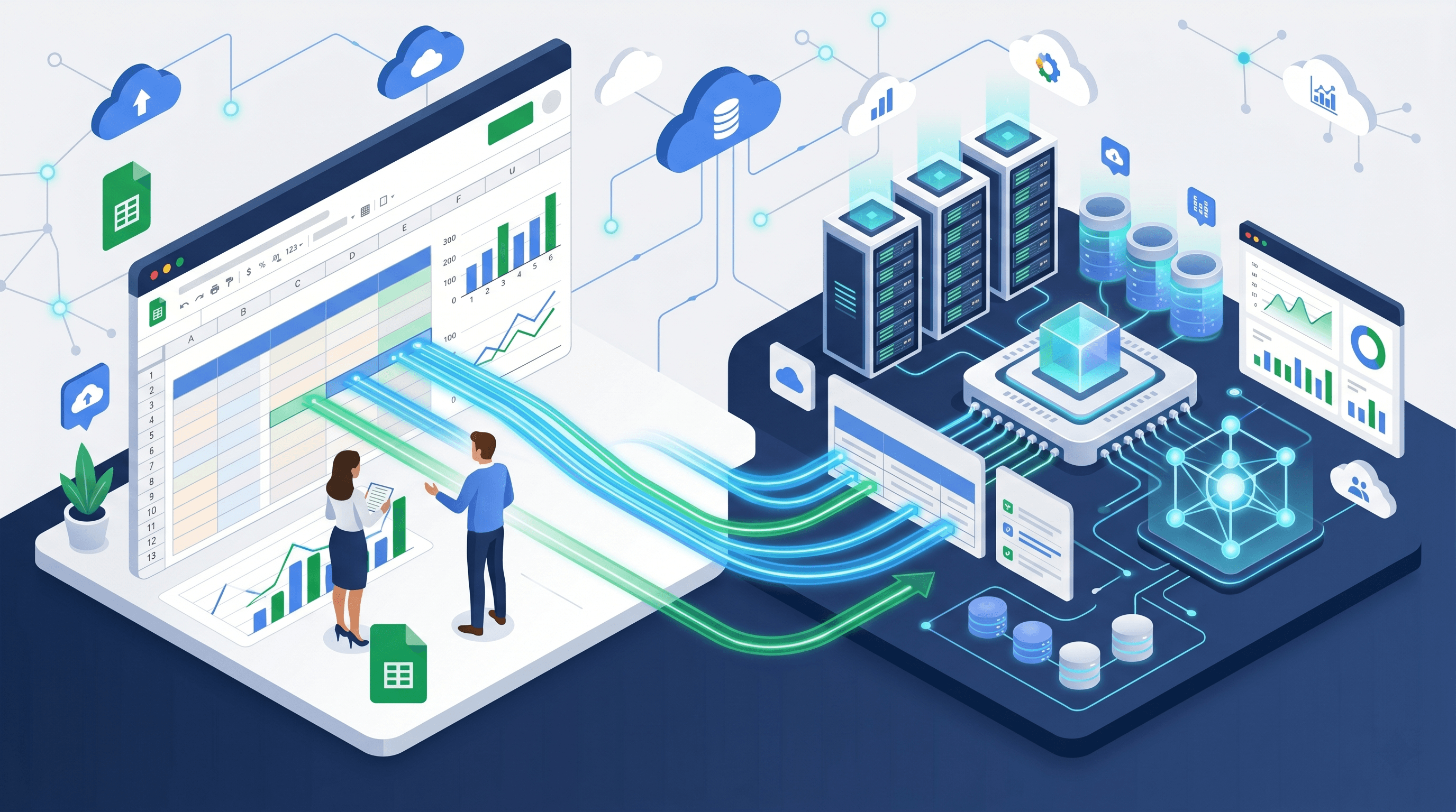 Google Workspace Enterprise: como os Connected Sheets e os conectores nativos eliminam gargalos e trazem eficiência corporativa
